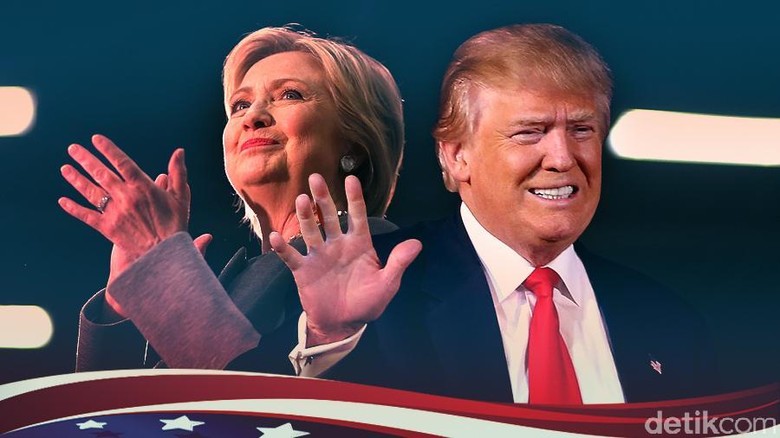 Polling: Hillary Clinton Unggul 7 Persen dari Donald Trump